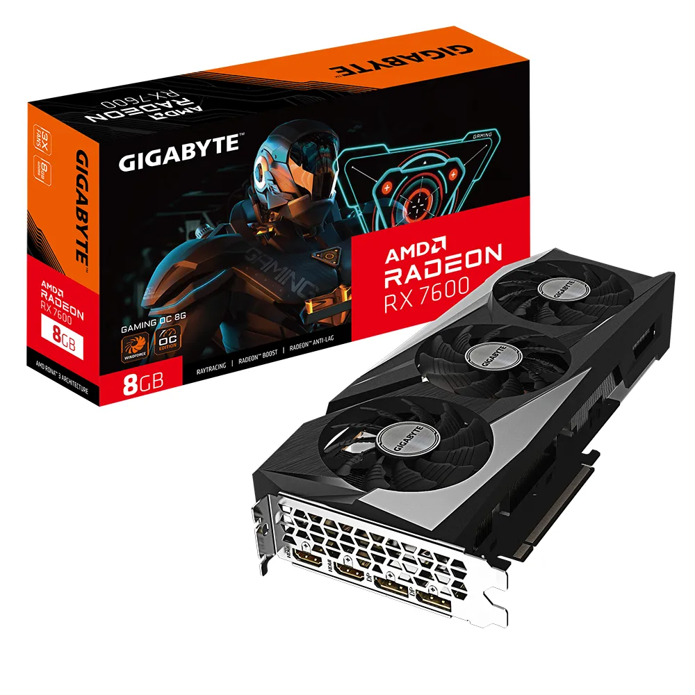 Gigabyte Radeon RX 7600 Gaming OC 8 GB - grafikkort