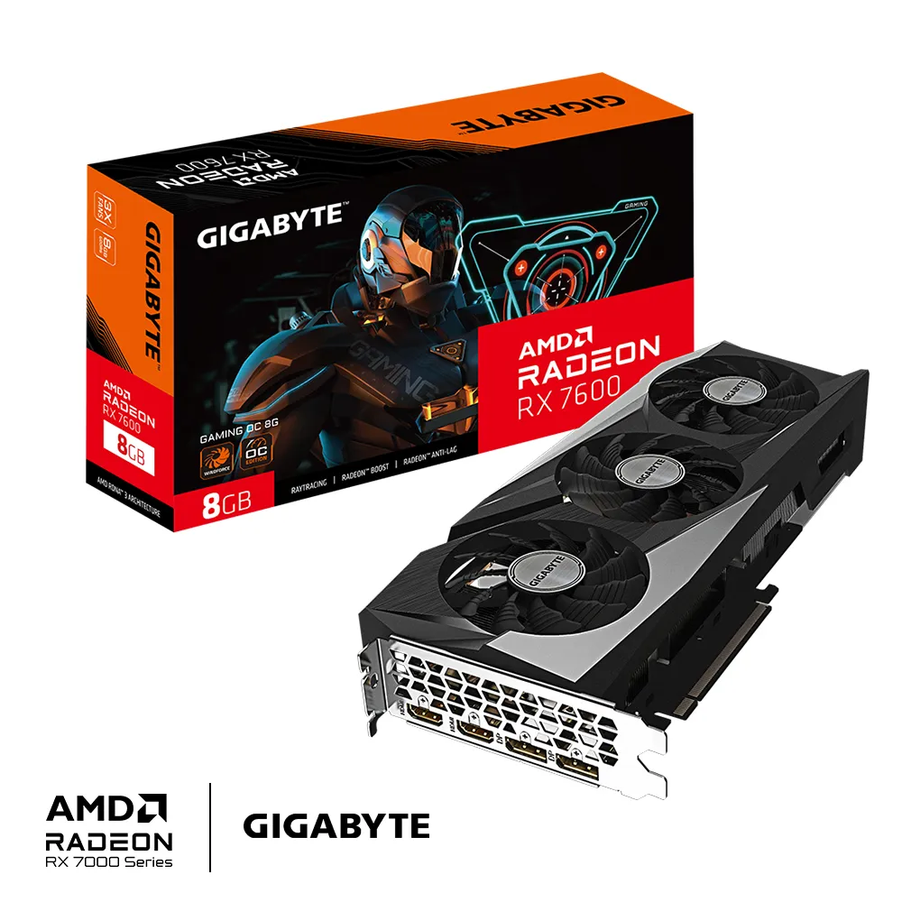 Gigabyte Radeon RX 7600 Gaming OC 8GB - graphics card