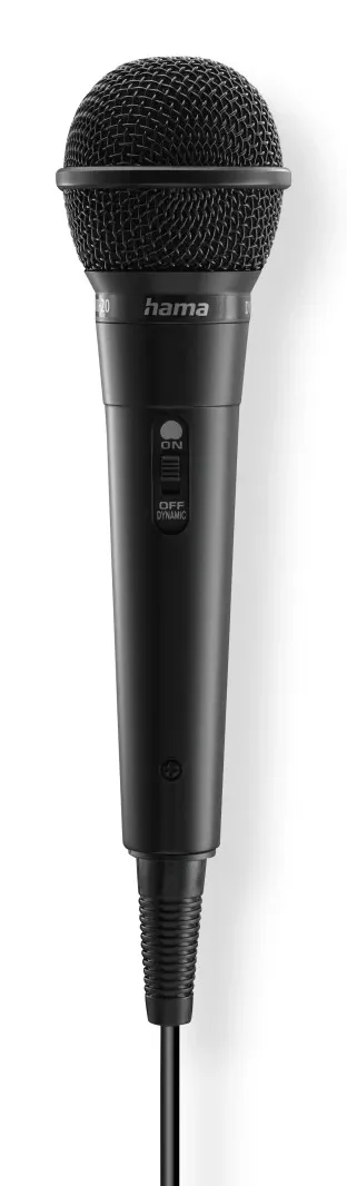 HAMA HA-00046000, 3.5 mm, Dynamic Microphone, Black