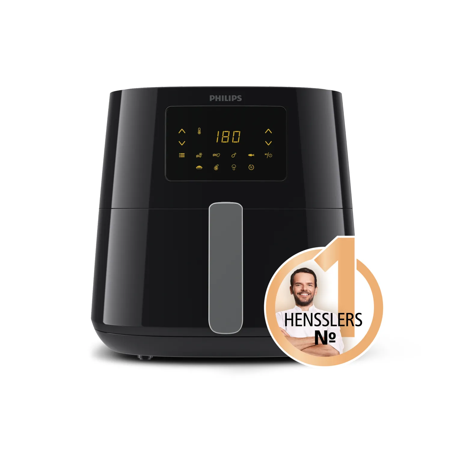 Philips Airfryer XL -kiertoilmakypsennin, Musta, 6.2l