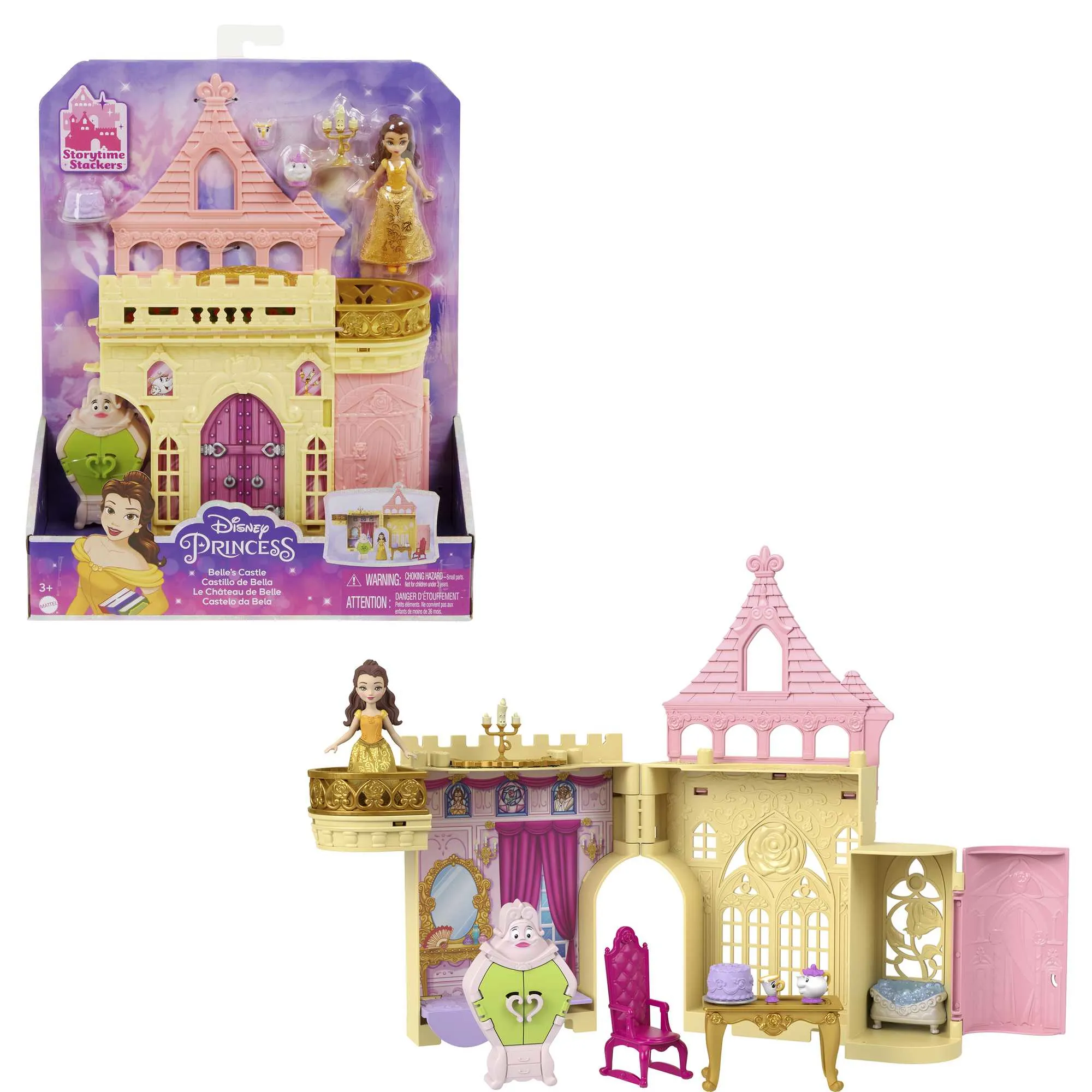 Mattel Disney Princess Belles Magical Surprise Castle Playset Play Building