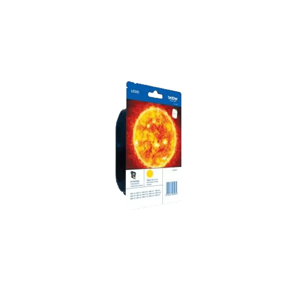 Brother LC980YBP-mustekasetti, 5.5 ml, keltainen