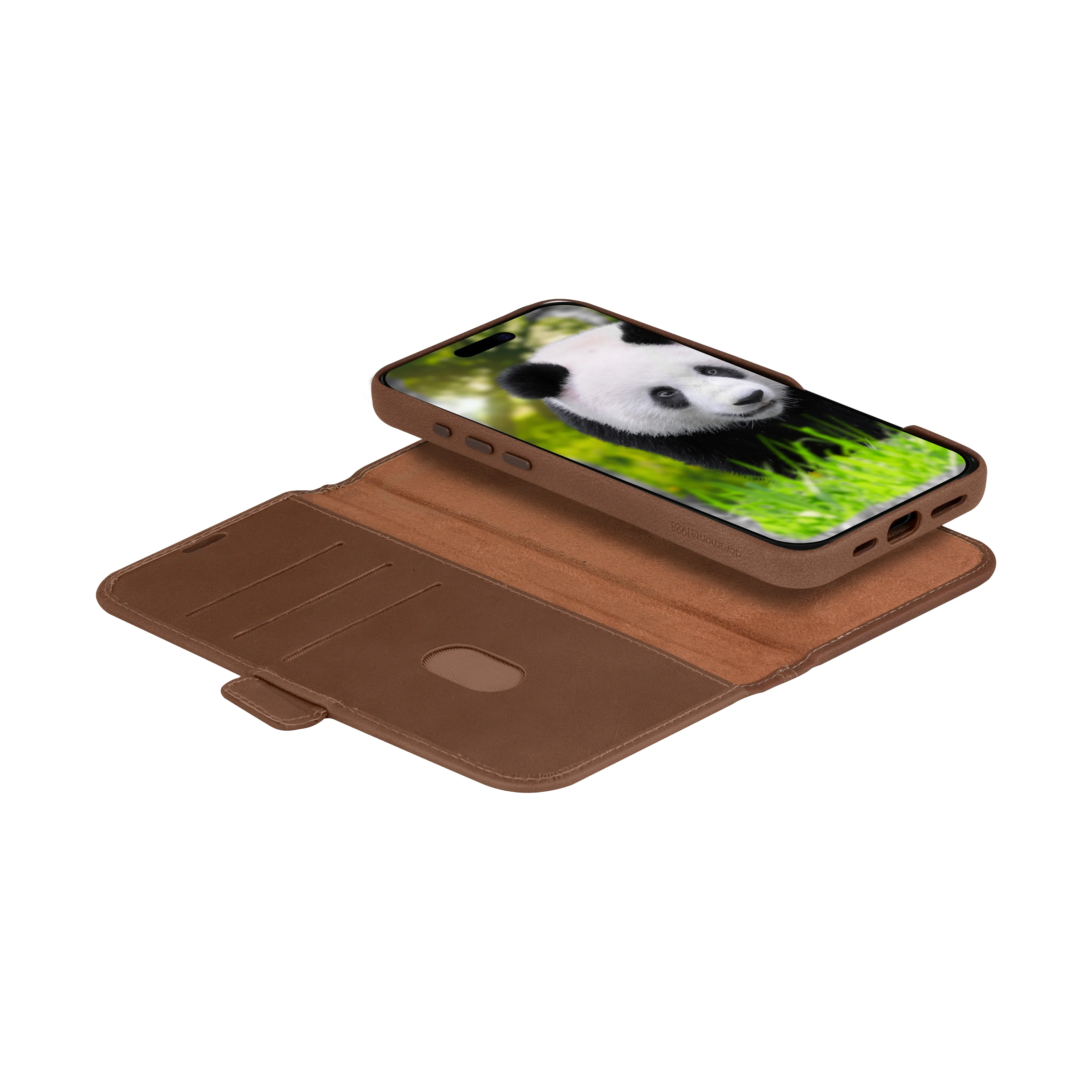 Dbramante1928 Lynge, iPhone 16 Pro - Folio Case, Dark Tan