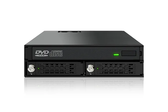 ICY DOCK 2x 2.5" SATA/SAS + Slim-ODD SATA to 1x 5.25" bay mobile rack
