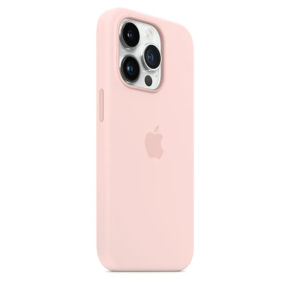 Apple iPhone 14 Pro, MagSafe - silicone case, Chalk Pink