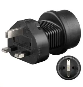 Universal adapter UK to Schuko