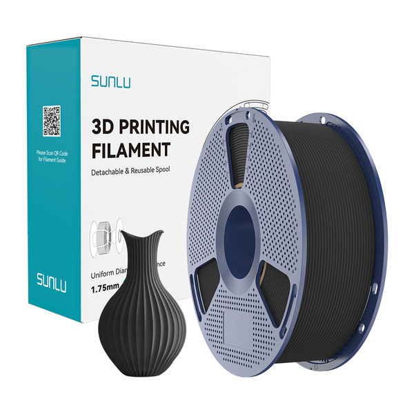 SUNLU Classic B PLA 1.75 mm, 1 kg -3D-tulostusfilamentti, musta