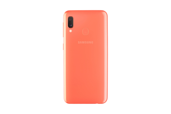 Samsung Galaxy A20e 32 Gt/3 Gt -Android-puhelin, Oranssi