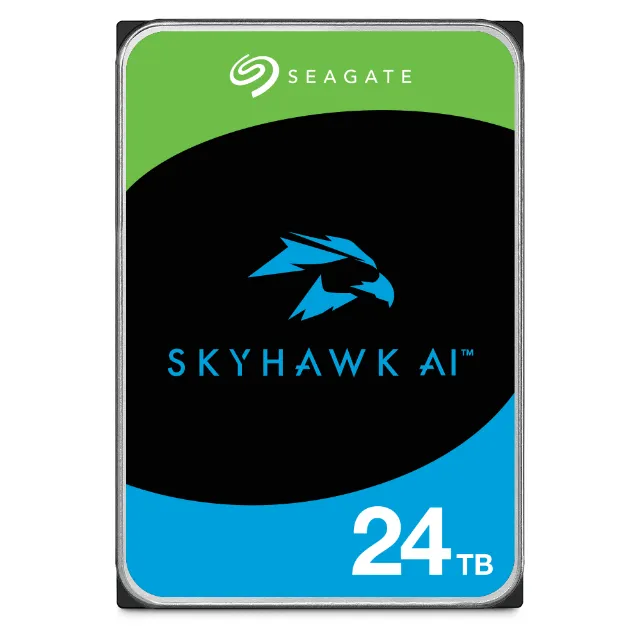 SEAGATE Surveillance Video Optimized AI Skyhawk 24TB HDD SATA 6Gb/s 512MB cache 3.5inch CMR Helium