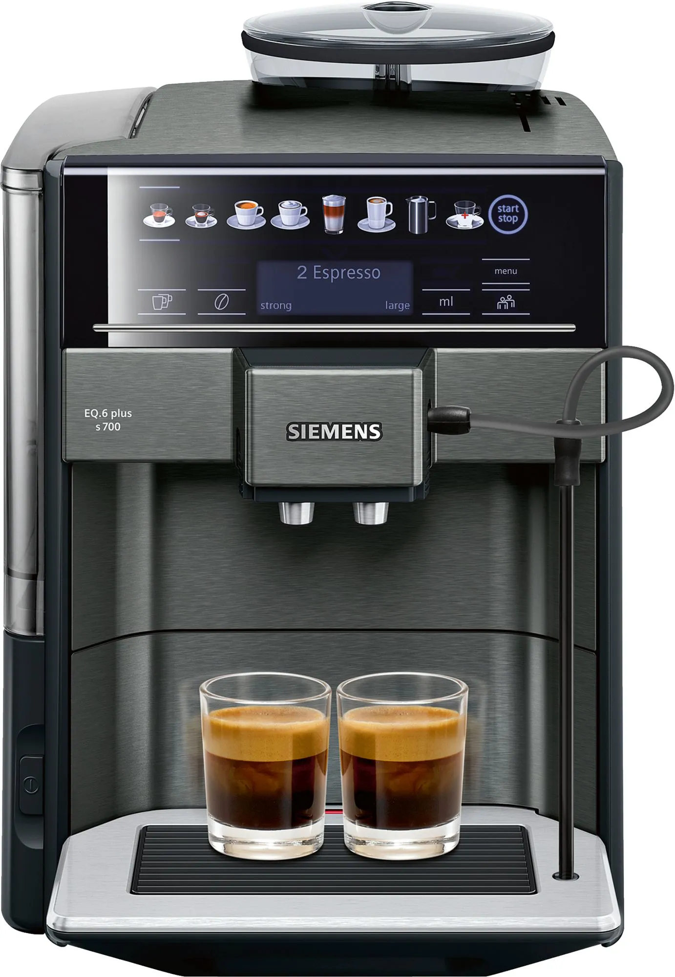 Siemens TE657319RW EQ6 plus s700 - espresso machine, Black, Grey