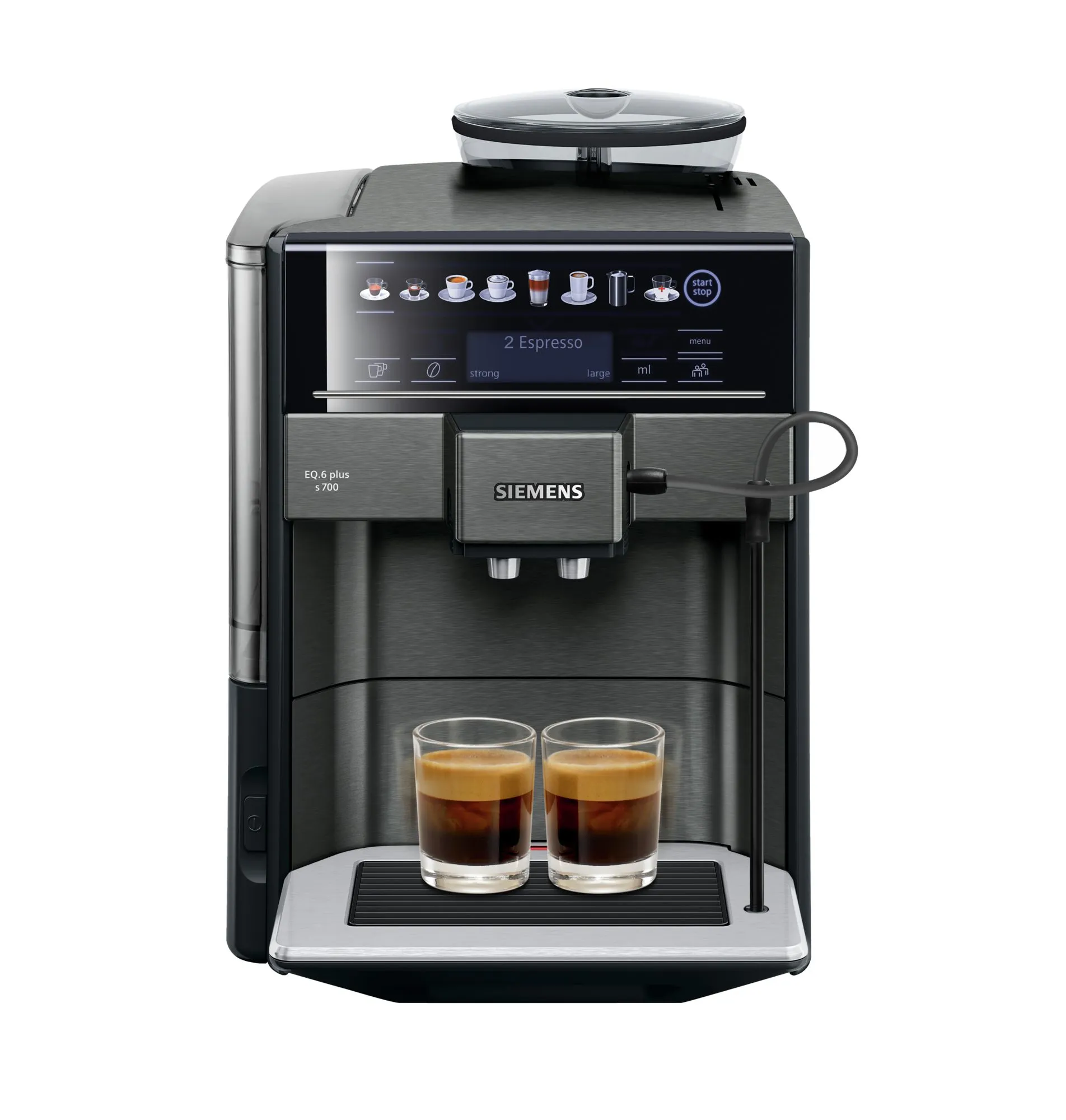 Siemens TE657319RW EQ6 plus s700 - espresso machine, Black, Grey
