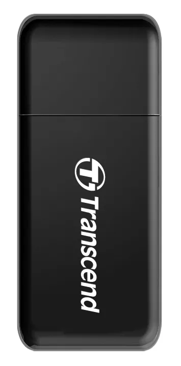 Transcend RDF5 USB 3.1 Kortinlukija, Musta (2-in-1)