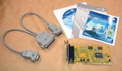 PCI/ 2xRS232 CARD SUNIX/LOWPROFILE/32 FI