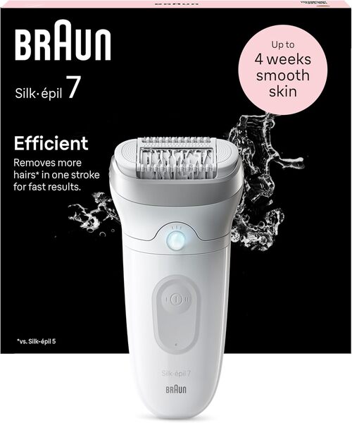 Braun Silk-&eacute;pil 7 7-011 - epilator, White / Silver