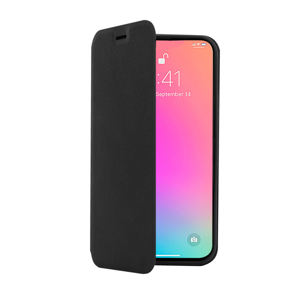 Screenor Clever, iPhone 14 Pro - pl&aring;nboksfodral, Svart