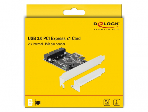 PCI Express Card to 2 x internal USB 3.0 Pin Header