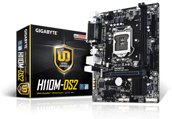 Gigabyte H110M-DS2, mATX motherboard