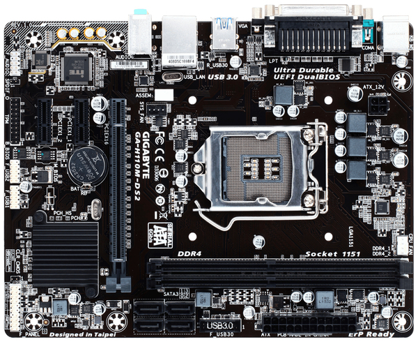 Gigabyte H110M-DS2, mATX motherboard