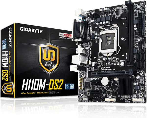 Gigabyte H110M-DS2, mATX motherboard