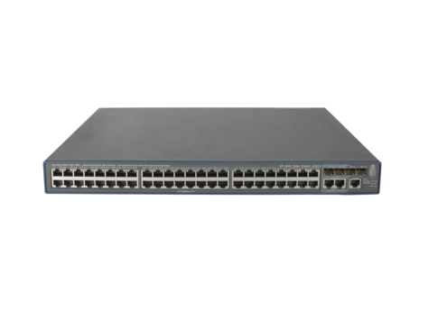HPE 3600-48-PoE+ v2 SI Switch - Kytkin - L3 - Hallinnoitu - 48 x 10/100 (PoE+) + 4 x Gigabit SFP + 2 x jaettu 10/100/1000 - r&auml;kkiin asennettava - PoE+ (720 W)