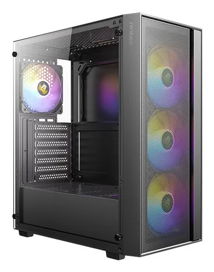 Antec AX65 ARGB Midi-Tower Case with window, Black