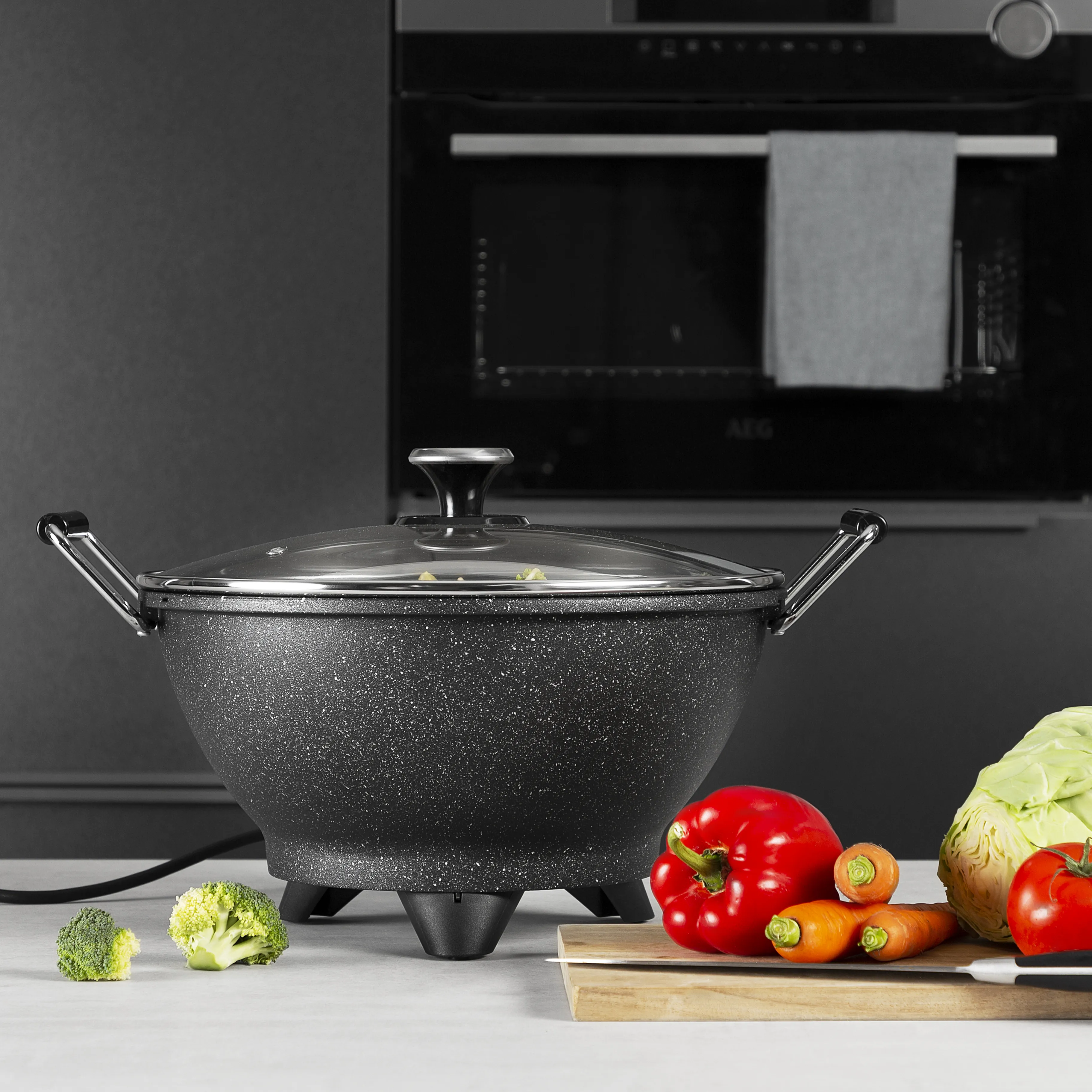 Princess 162389 Elektrisk wok 30 cm 7 L Svart