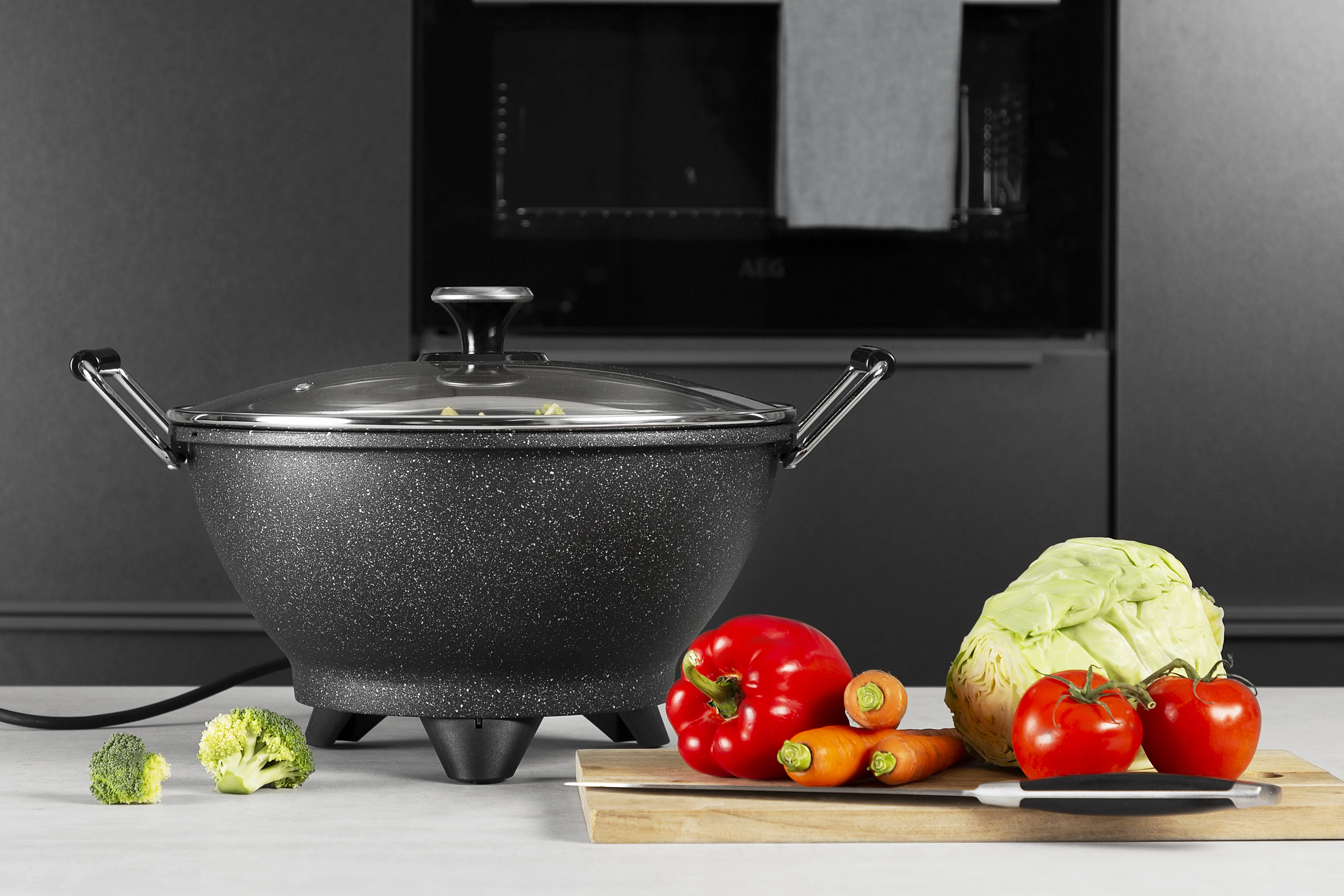 Princess 162389 Elektrisk wok 30 cm 7 L Svart