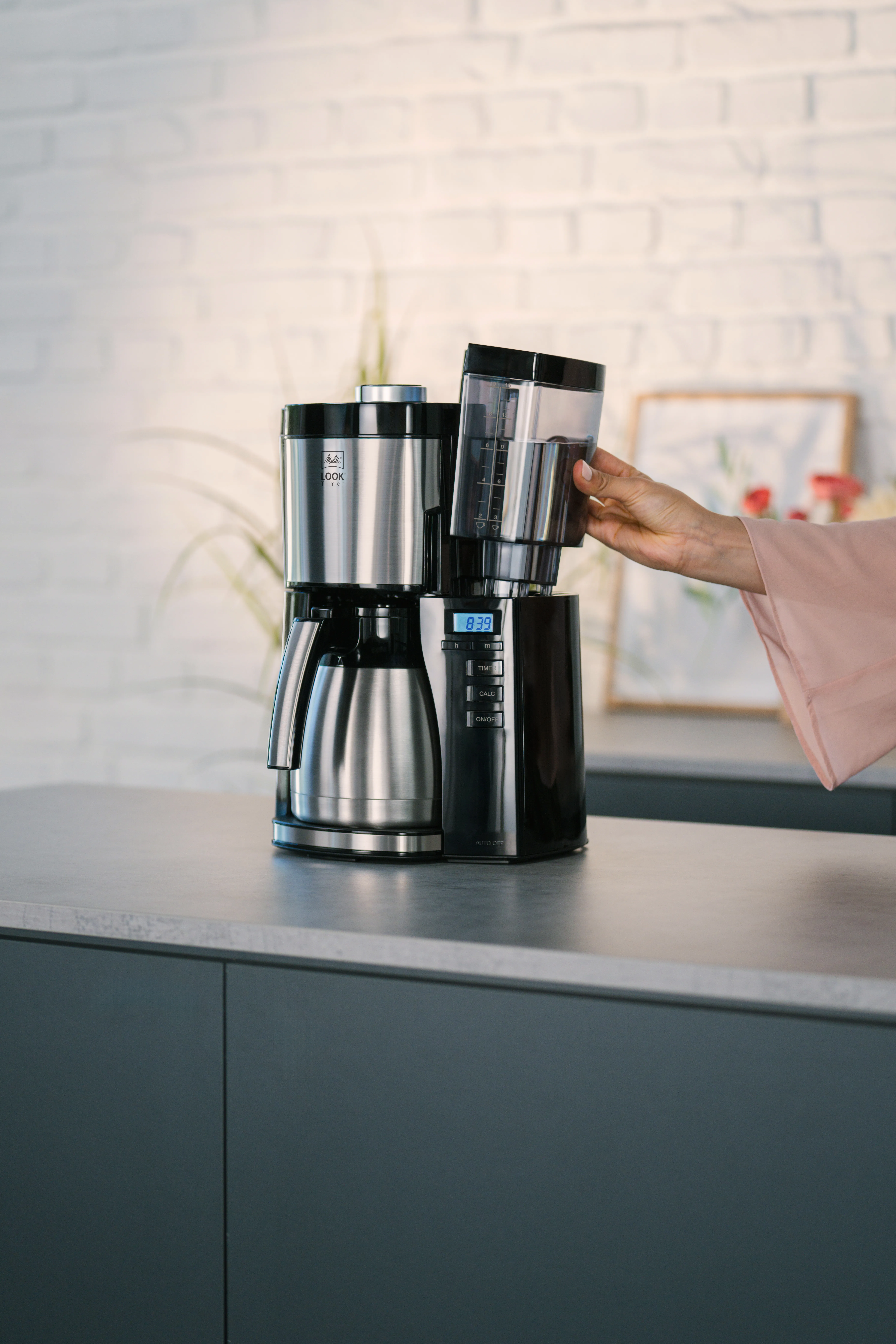 Melitta Look 5.0 Therm Timer - termosbryggare, svart