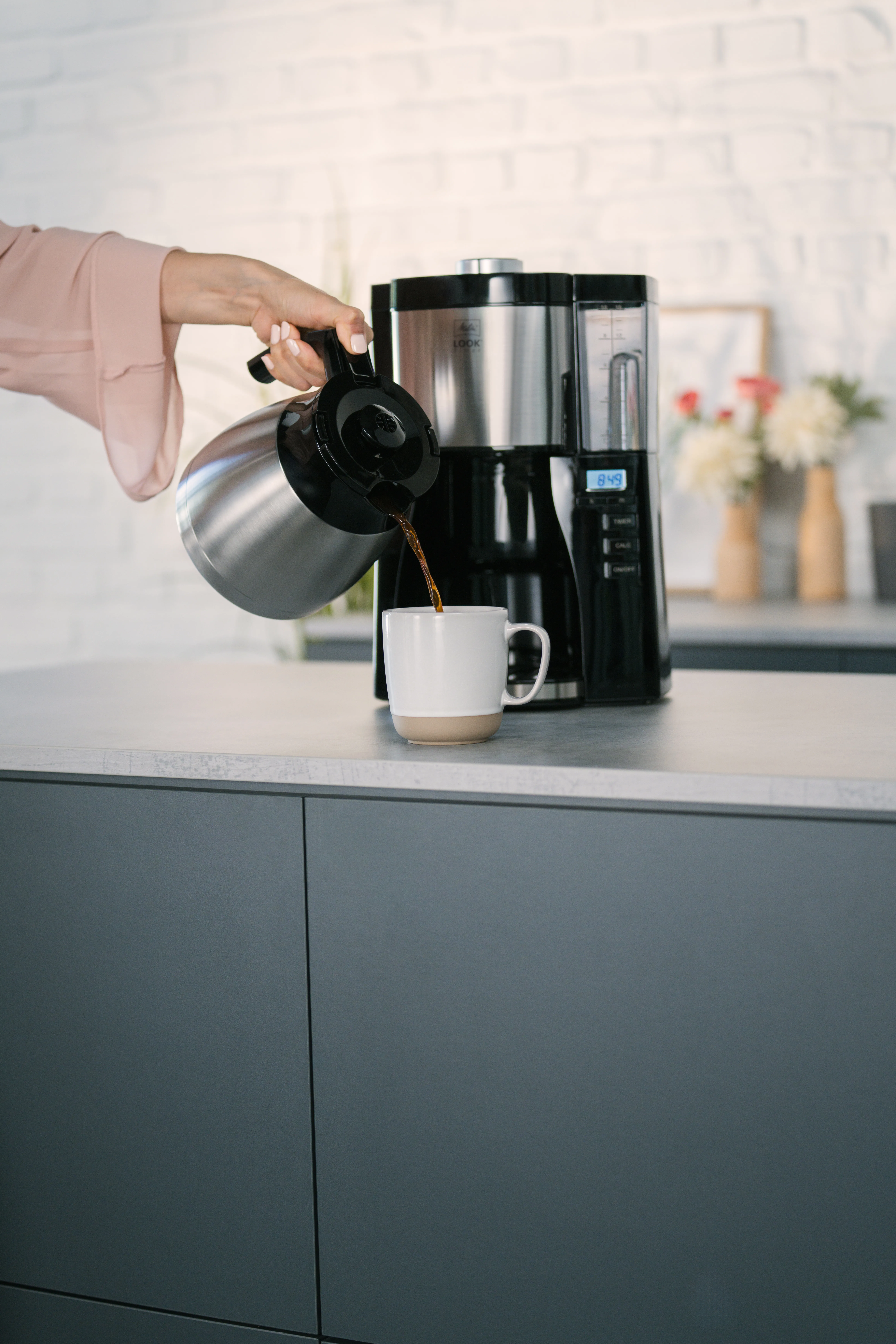 Melitta Look 5.0 Therm Timer - termosbryggare, svart