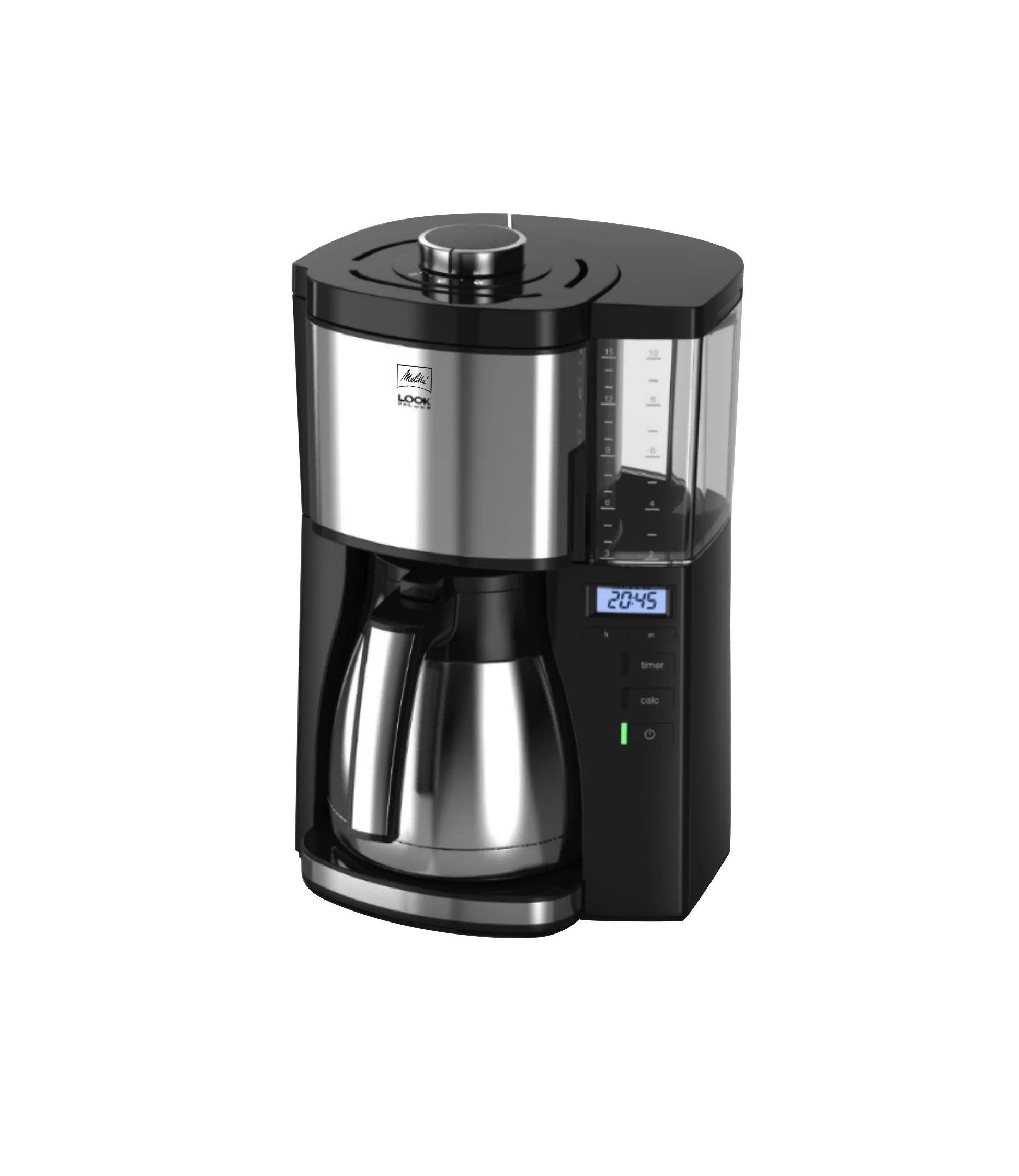 Melitta Look 5.0 Therm Timer - termosbryggare, svart