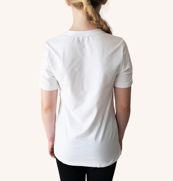 SWEDISH POSTURE T-Shirt Kids Alignment Cotton White XXXS