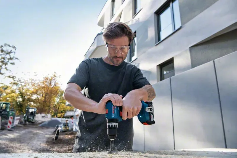 Bosch Cordless Impact Drill GSB 18V-45 Professional, 18V (blue/black, 2x Li-Ion battery 2.0Ah, in L-BOXX)