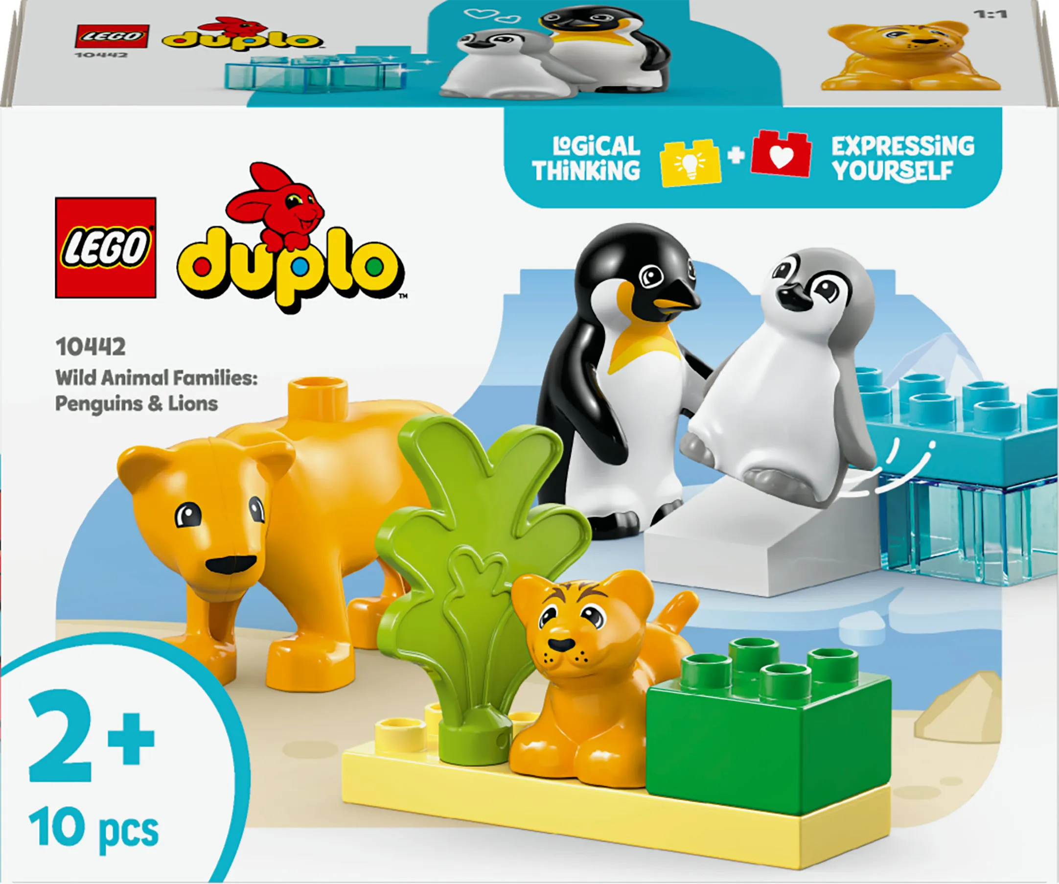 LEGO DUPLO Luonnonel&auml;inperheet: pingviinit ja leijonat 10442
