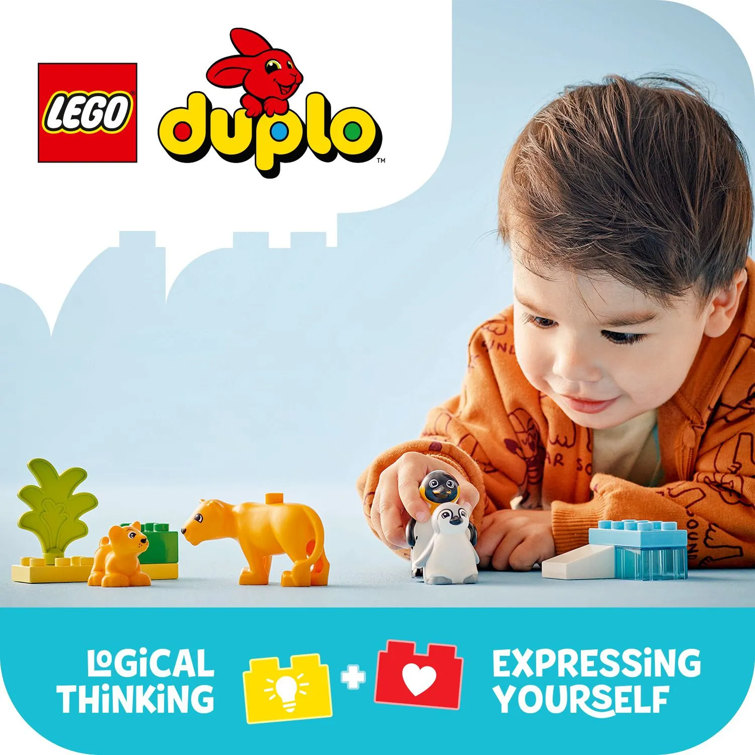 LEGO DUPLO Luonnonel&auml;inperheet: pingviinit ja leijonat 10442