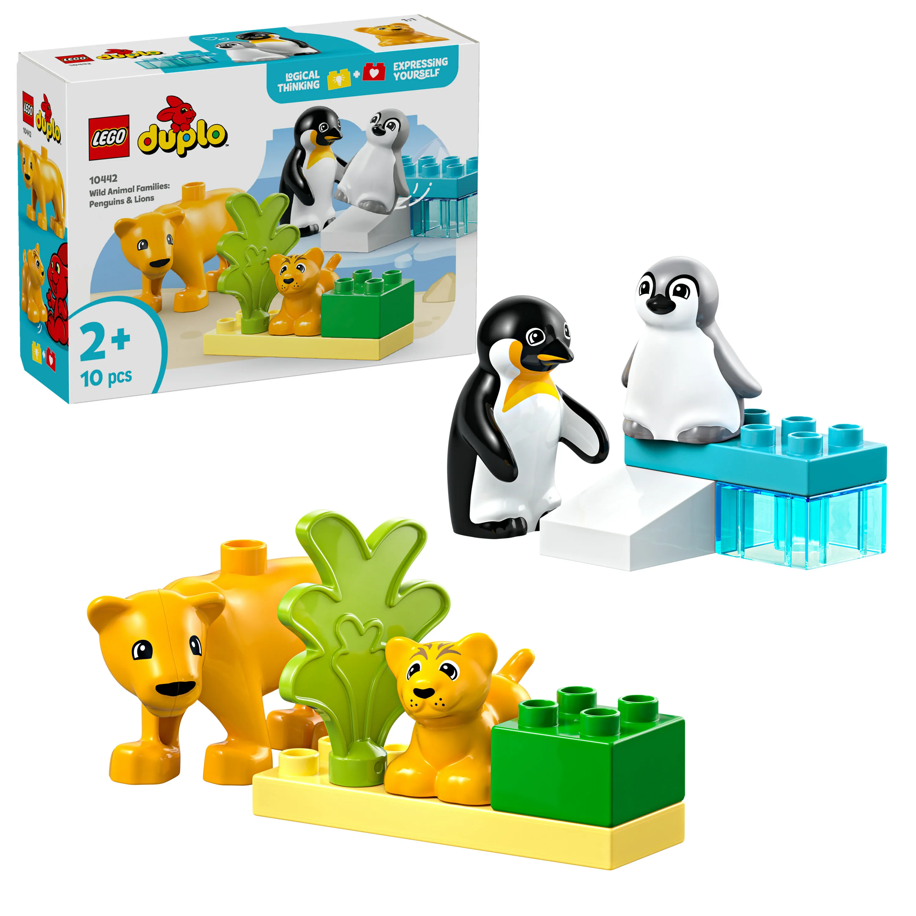 LEGO DUPLO Luonnonel&auml;inperheet: pingviinit ja leijonat 10442