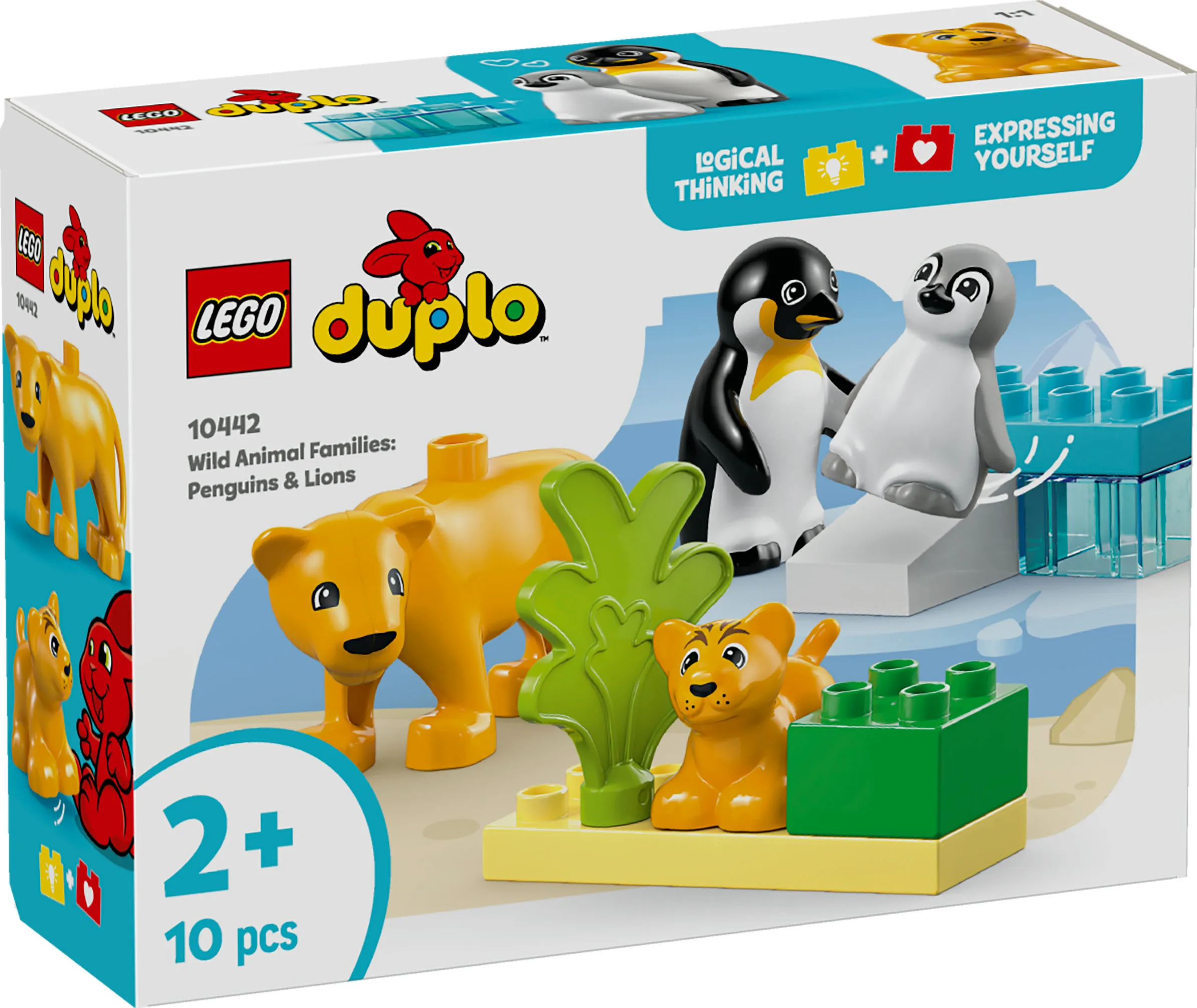 LEGO DUPLO Luonnonel&auml;inperheet: pingviinit ja leijonat 10442