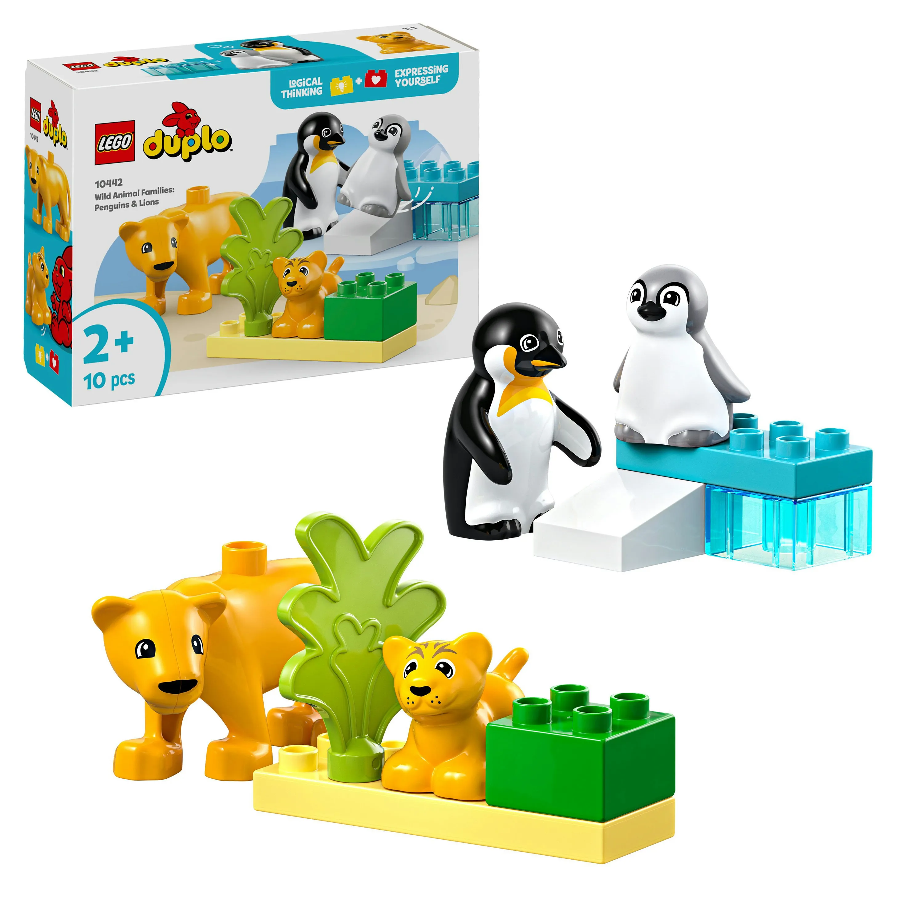 LEGO DUPLO Luonnonel&auml;inperheet: pingviinit ja leijonat 10442