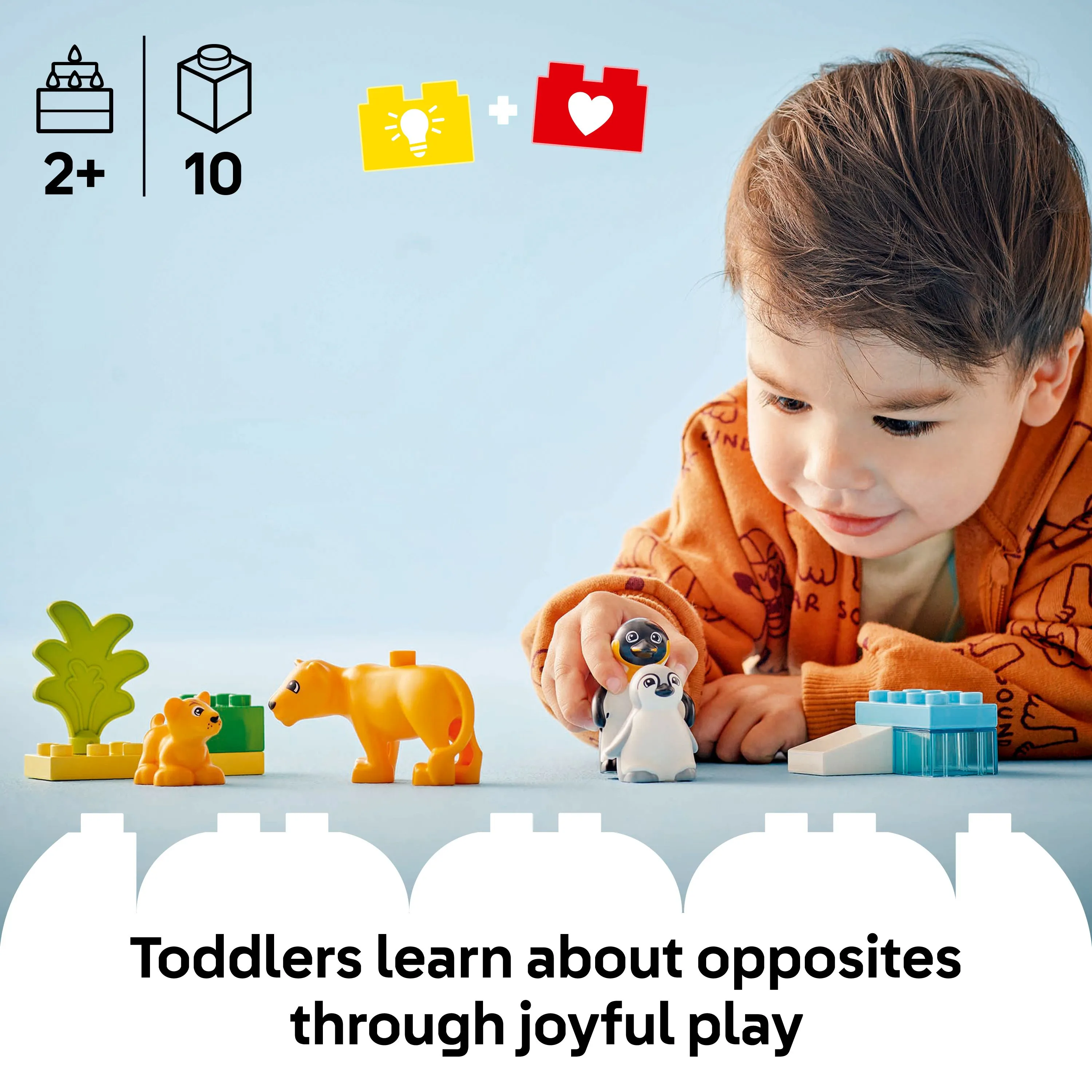 LEGO DUPLO Luonnonel&auml;inperheet: pingviinit ja leijonat 10442