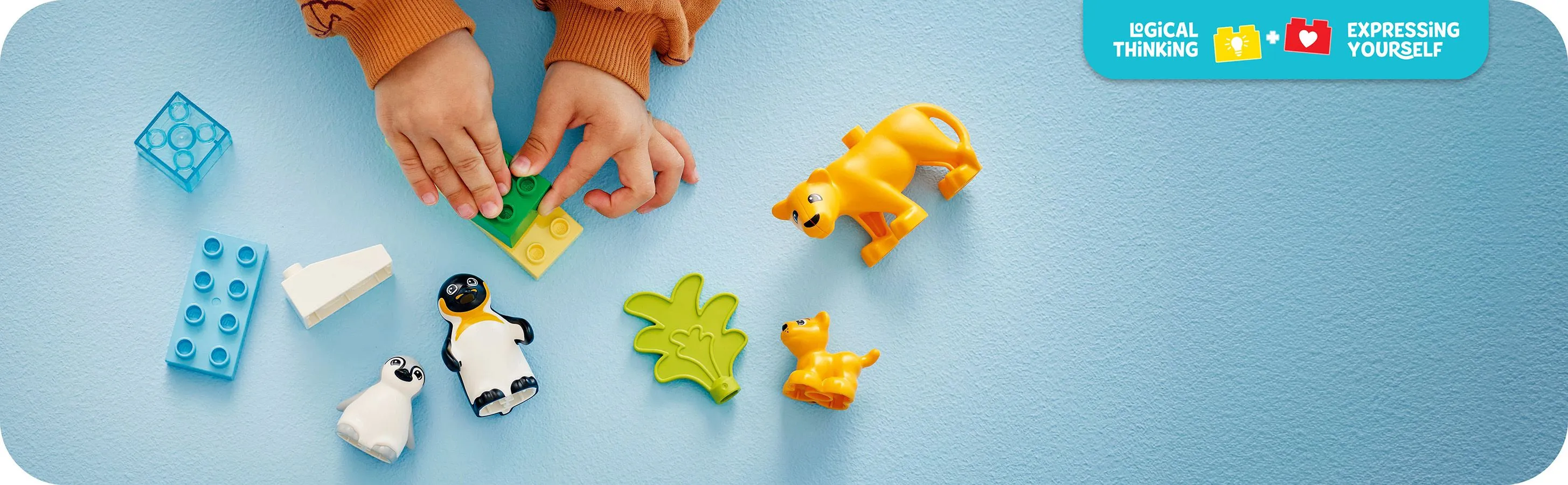 LEGO DUPLO Luonnonel&auml;inperheet: pingviinit ja leijonat 10442