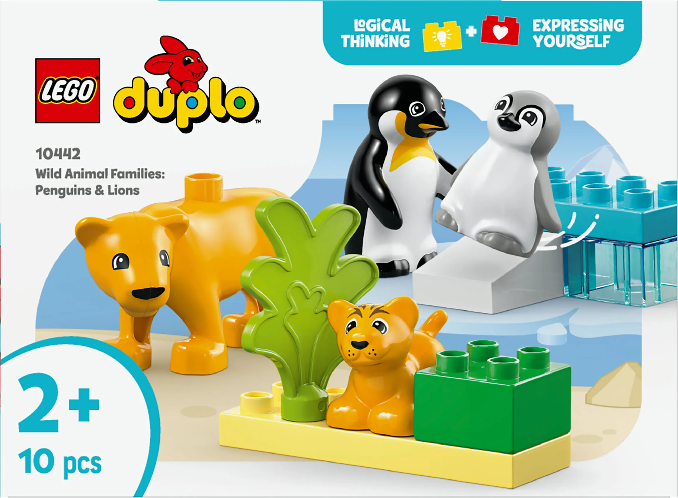 LEGO DUPLO Luonnonel&auml;inperheet: pingviinit ja leijonat 10442