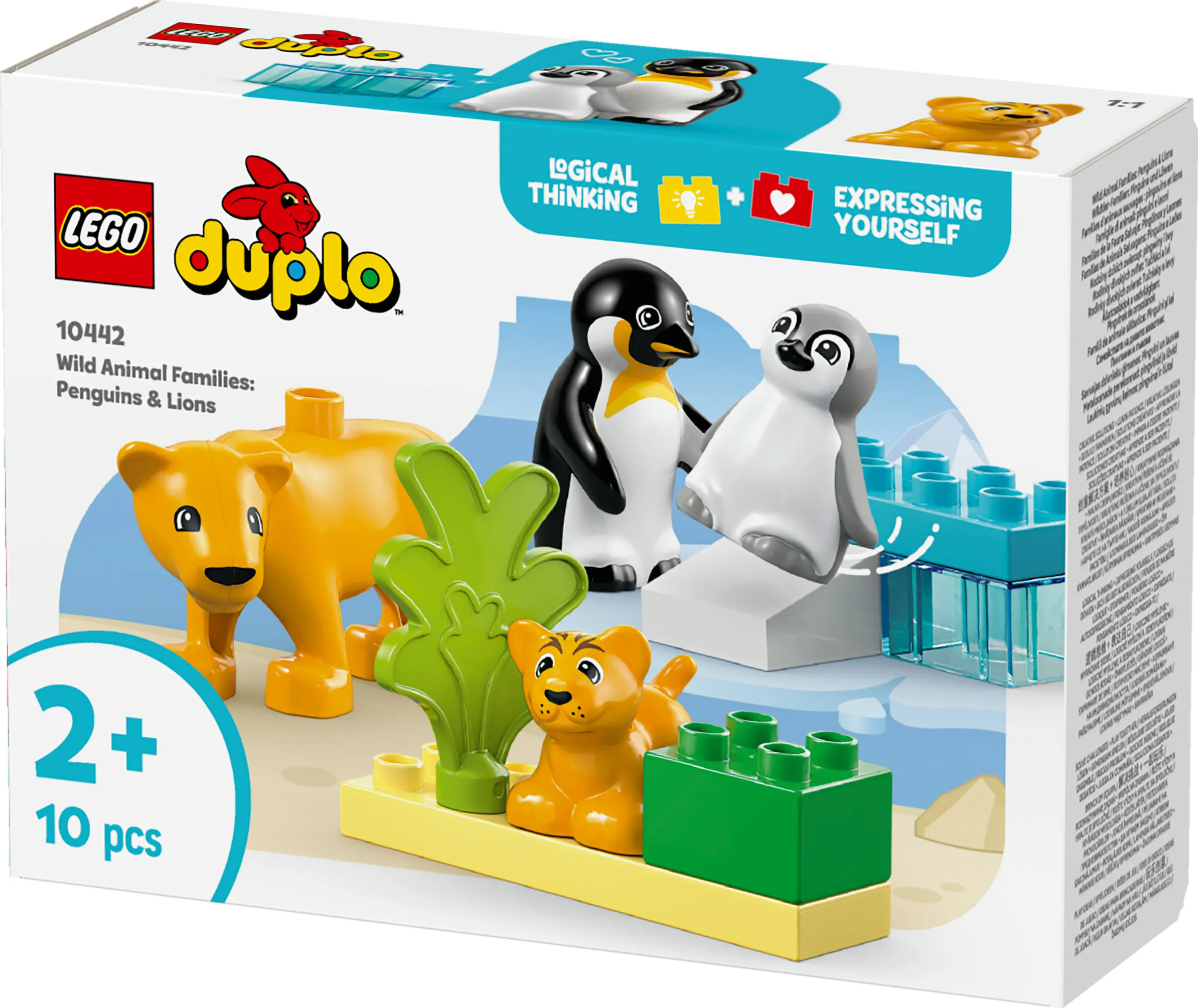 LEGO DUPLO Luonnonel&auml;inperheet: pingviinit ja leijonat 10442