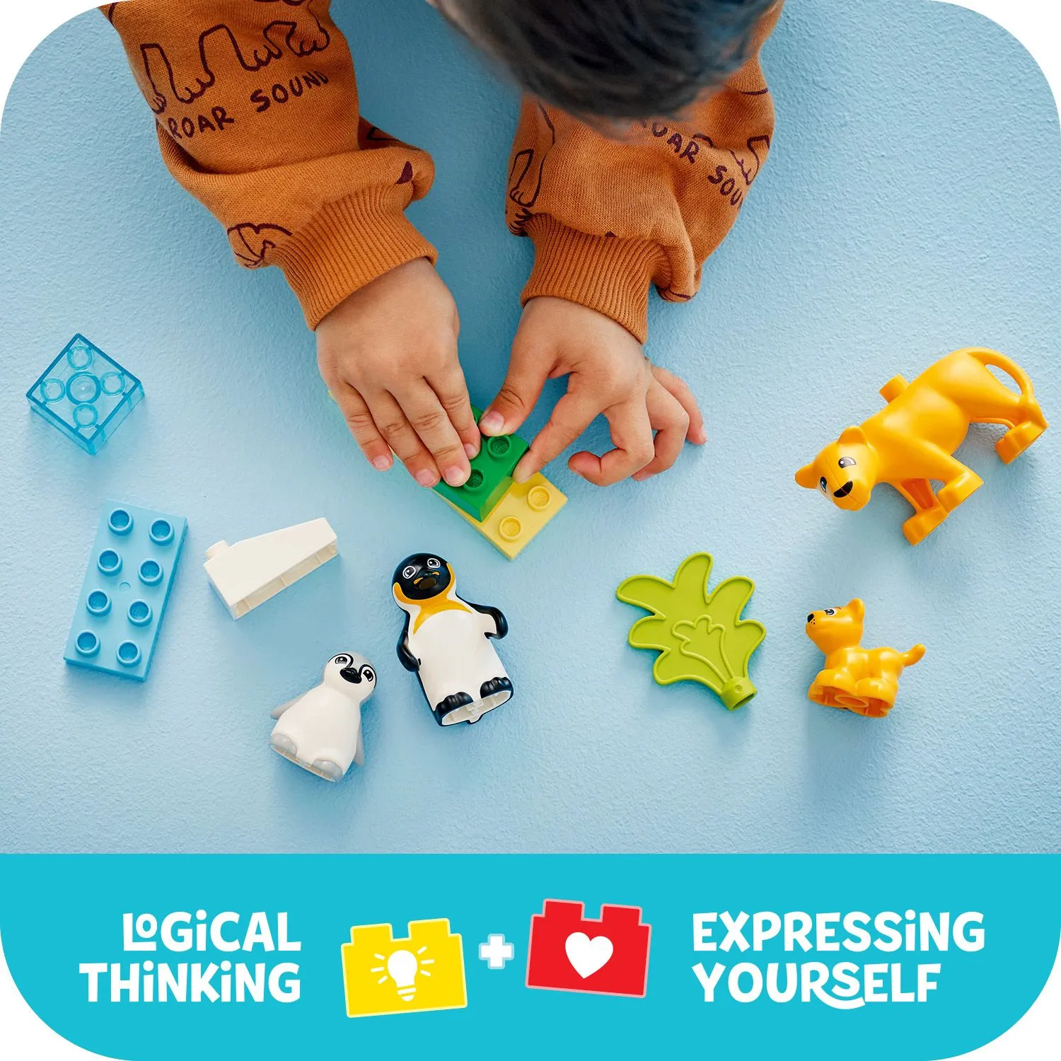 LEGO DUPLO Luonnonel&auml;inperheet: pingviinit ja leijonat 10442