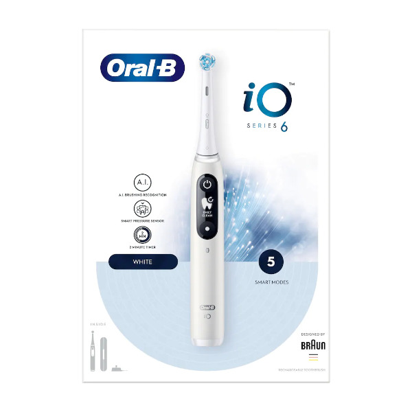 Braun Oral-B iO Series 6 - electric toothbrush, White