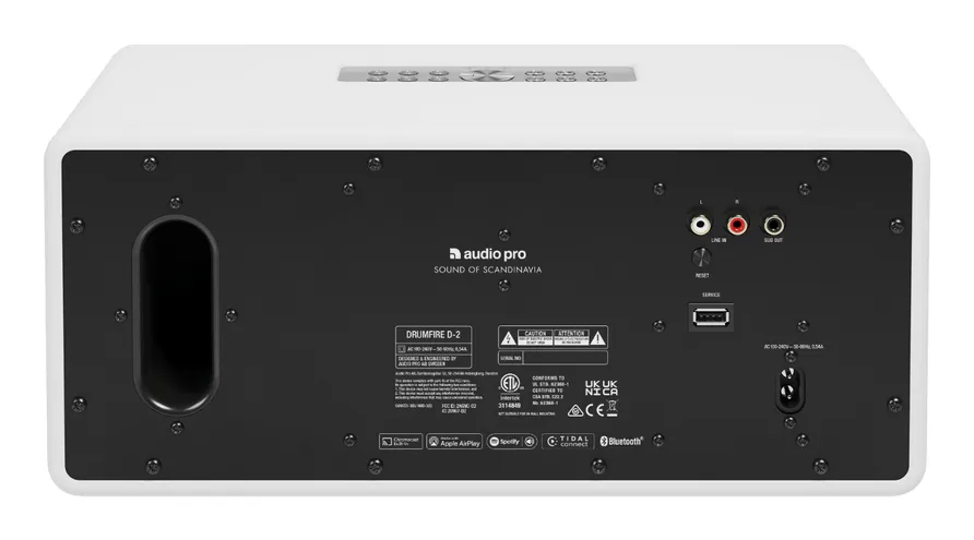 AUDIO PRO Kaiutin Drumfire D-2 Multiroom Valkoinen