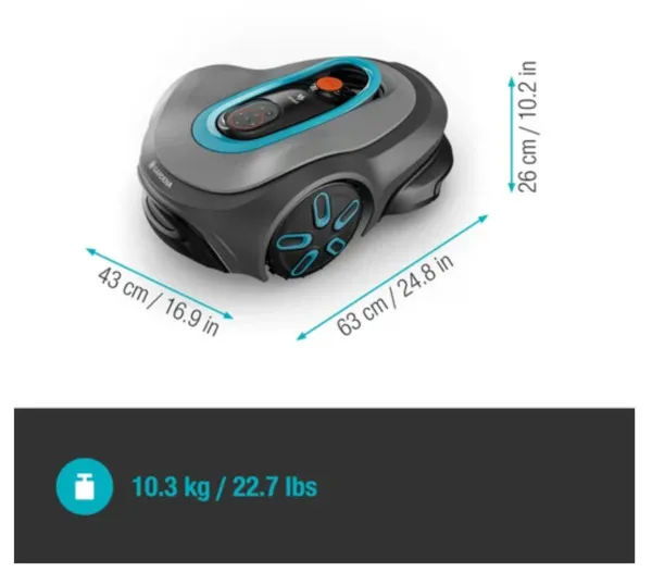 Gardena smart SILENO max 1500 m² - robotic lawnmower