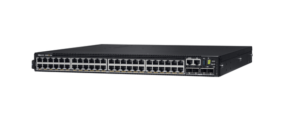Powerswitch N2248PX-ON 48x1/2.5G PoE 30W/60W 4x25G 2x40G Stacking 1xAC PSU IO/PS airflow OS6