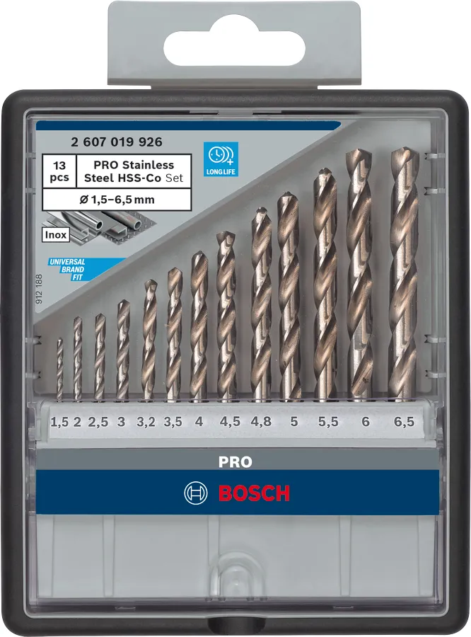 Bosch Robust Line HSS-Co, DIN 338 Borebits&aelig;t