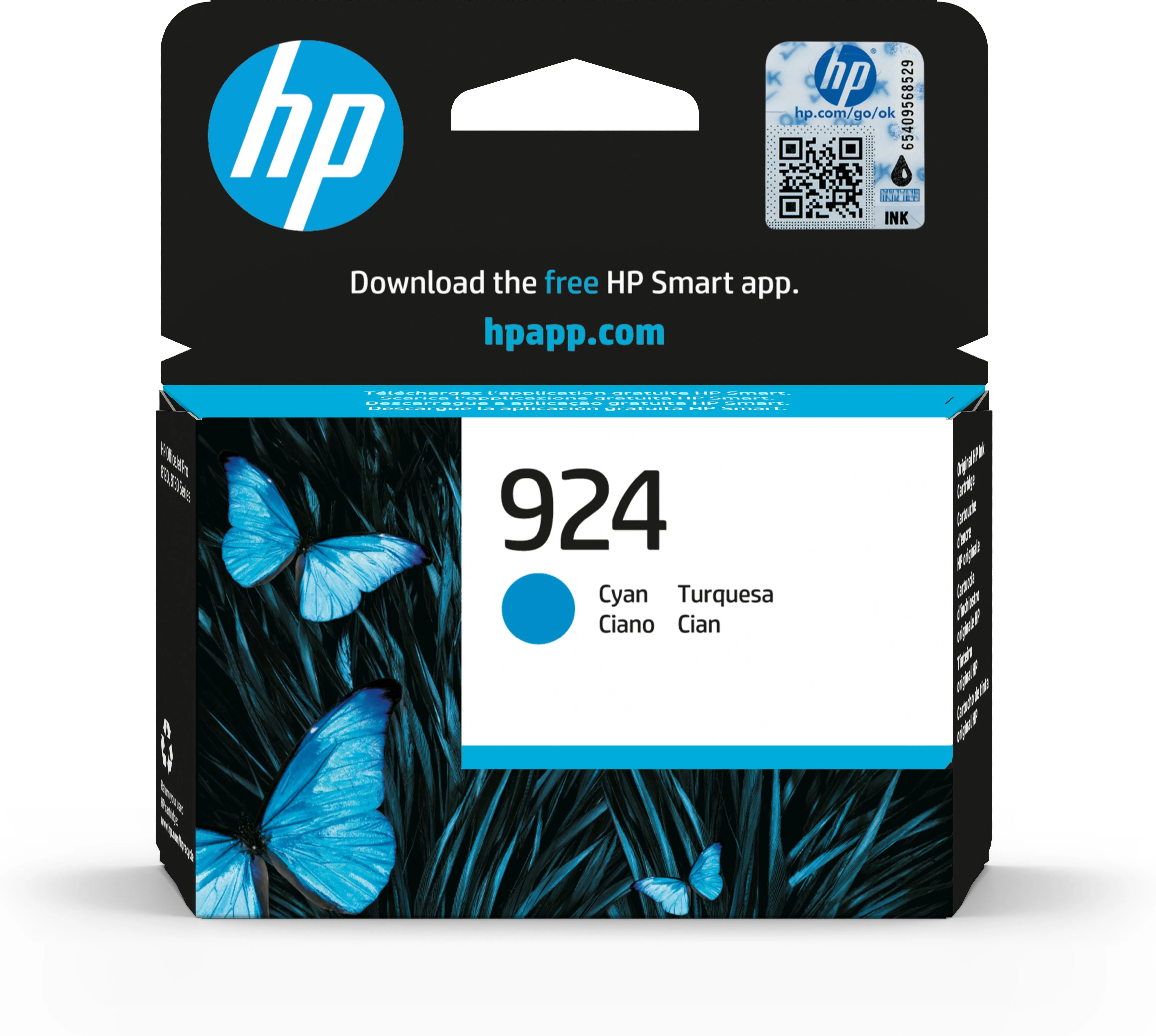 HP 924 ink cartridge, 6 ml, Cyan