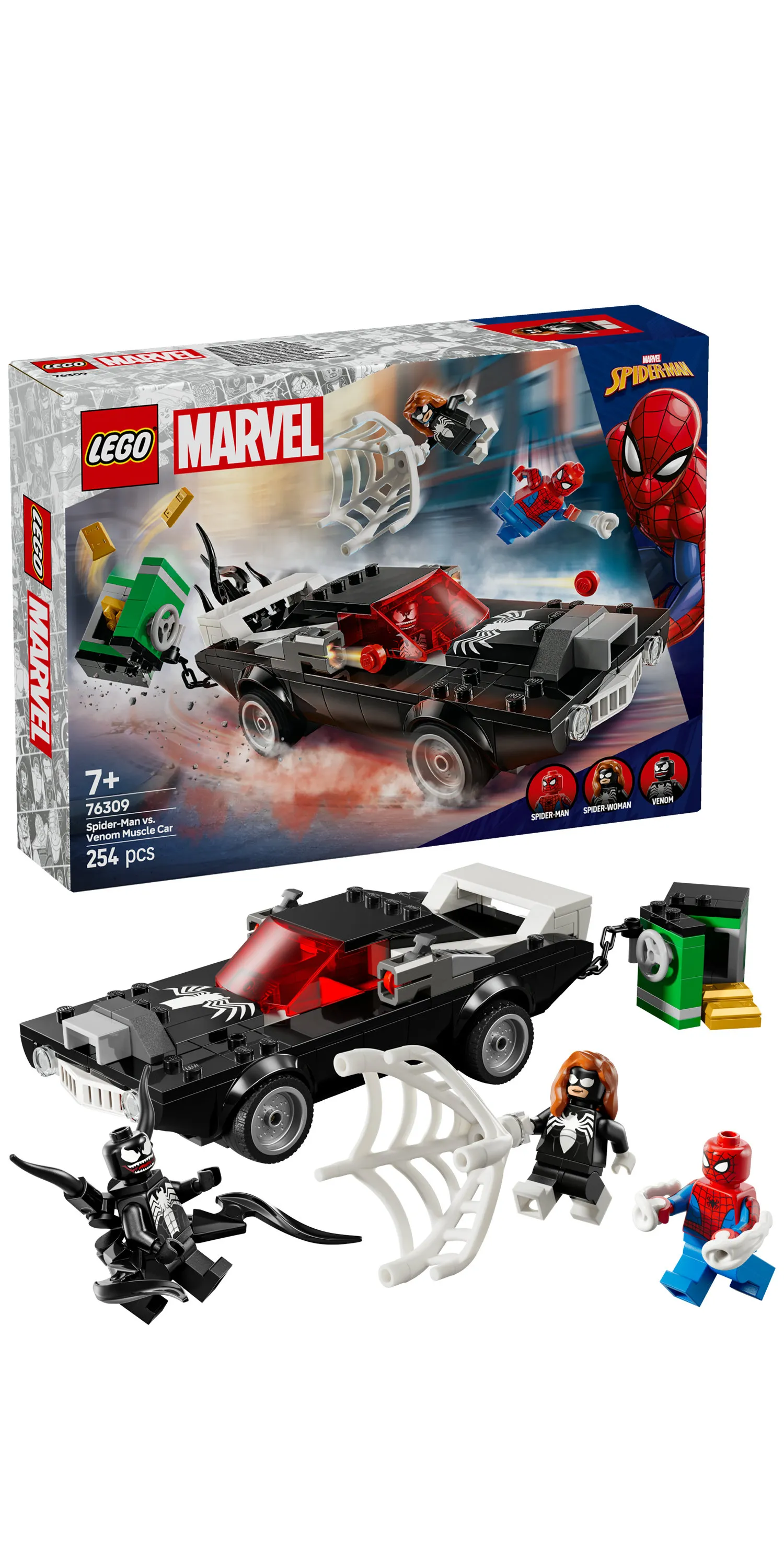 LEGO Marvel Spider-Man vs. Venom Muscle Car 76309