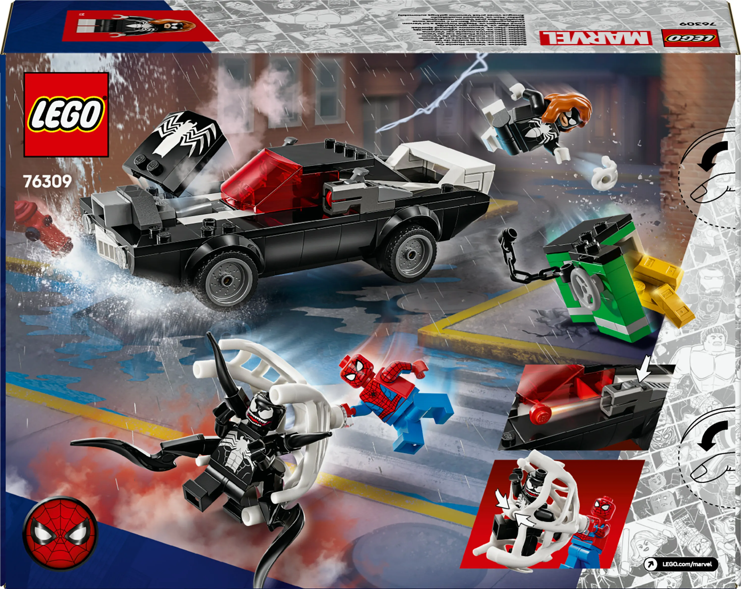 LEGO Marvel Spider-Man vs. Venom Muscle Car 76309